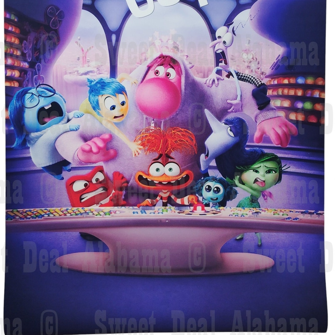 Inside Out 2 – 16” x 24” Canvas Print of Movie Poster – Unframed