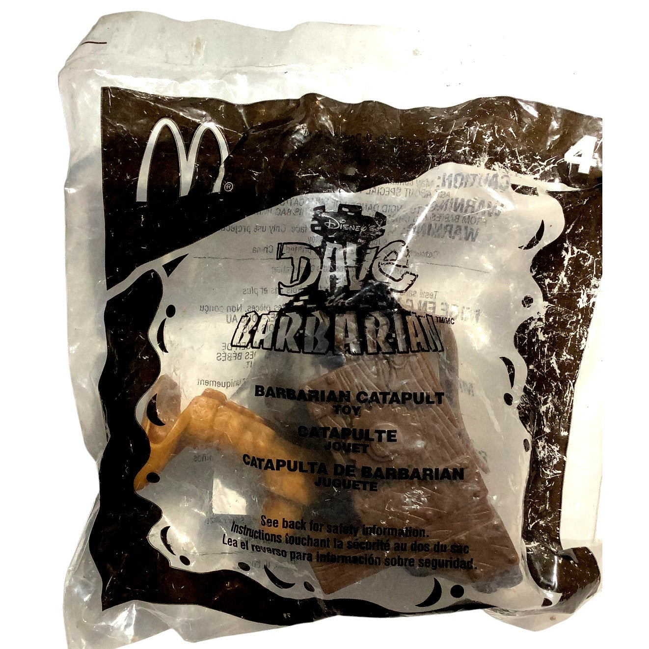 Dave Barbarian Catapult Collectible Figure, McDonald's 2004 Happy Meal Toy