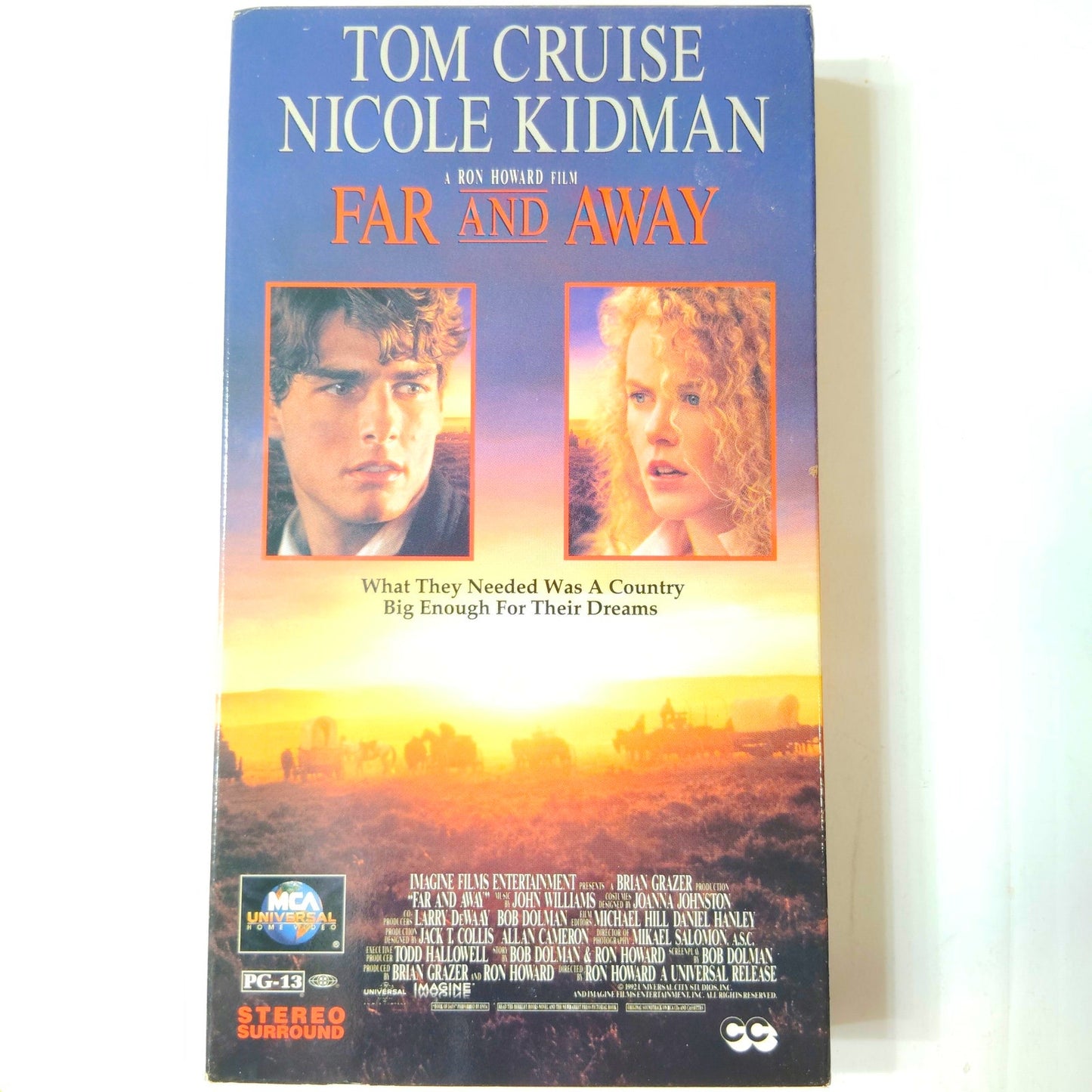Far and Away VHS 1992 Tom Cruise Nicole Kidman MCA Home Video