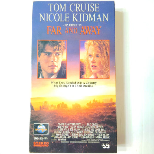 Far and Away VHS 1992 Tom Cruise Nicole Kidman MCA Home Video