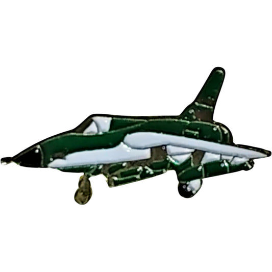 F-105 Thunder Chief Hat, Lapel, Brooch Pin – 1-1/4" x 5/8", Rubber Backing