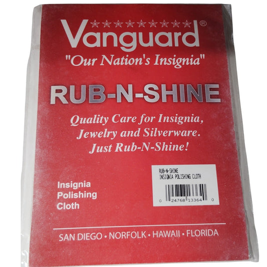 Insignia Polishing Cloth, Rub-N-Shine for Badges, Buckles, Medals & Other Metals