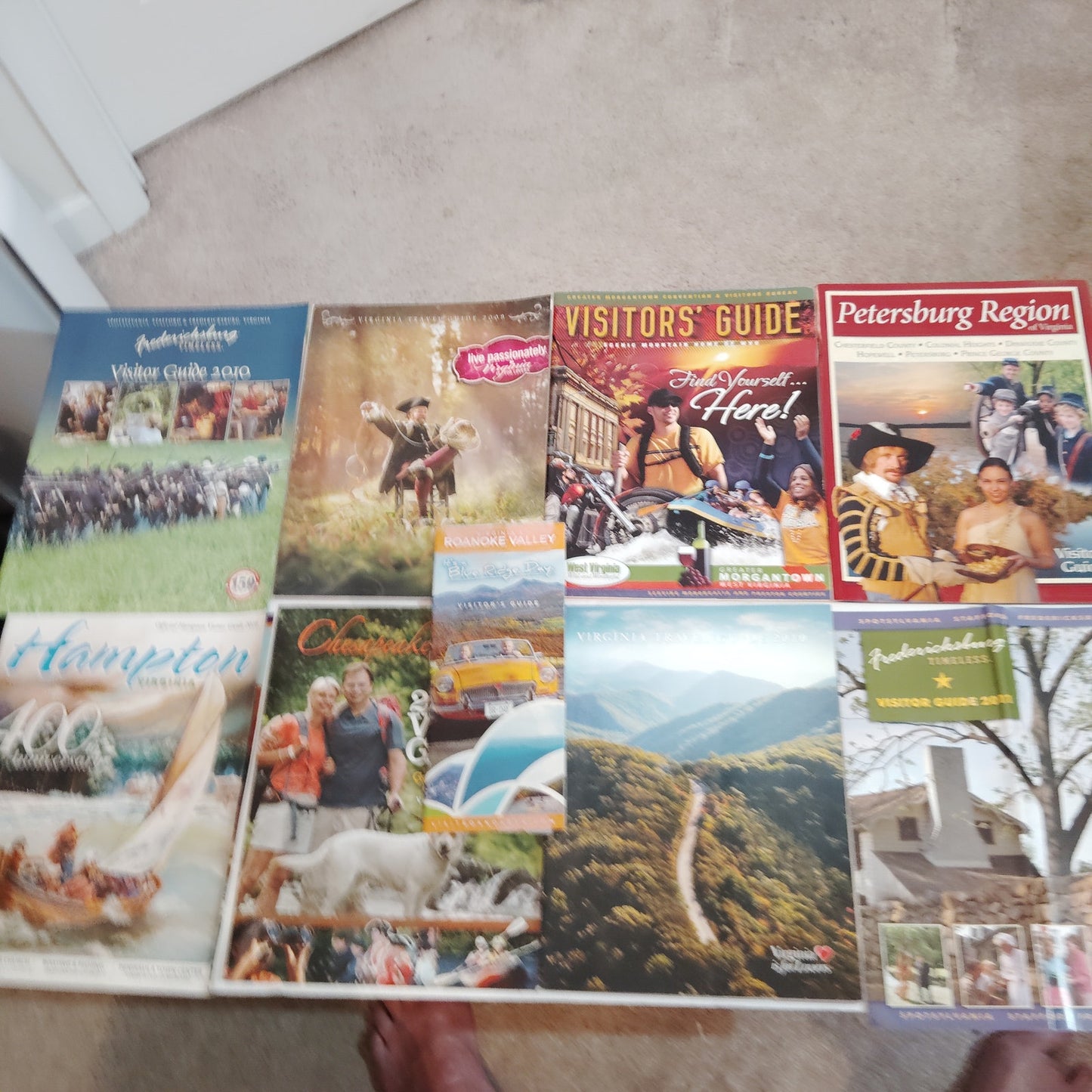 Virginia Travel Guides & Brochures (2010-2012) - Petersburg, Roanoke, Hampton