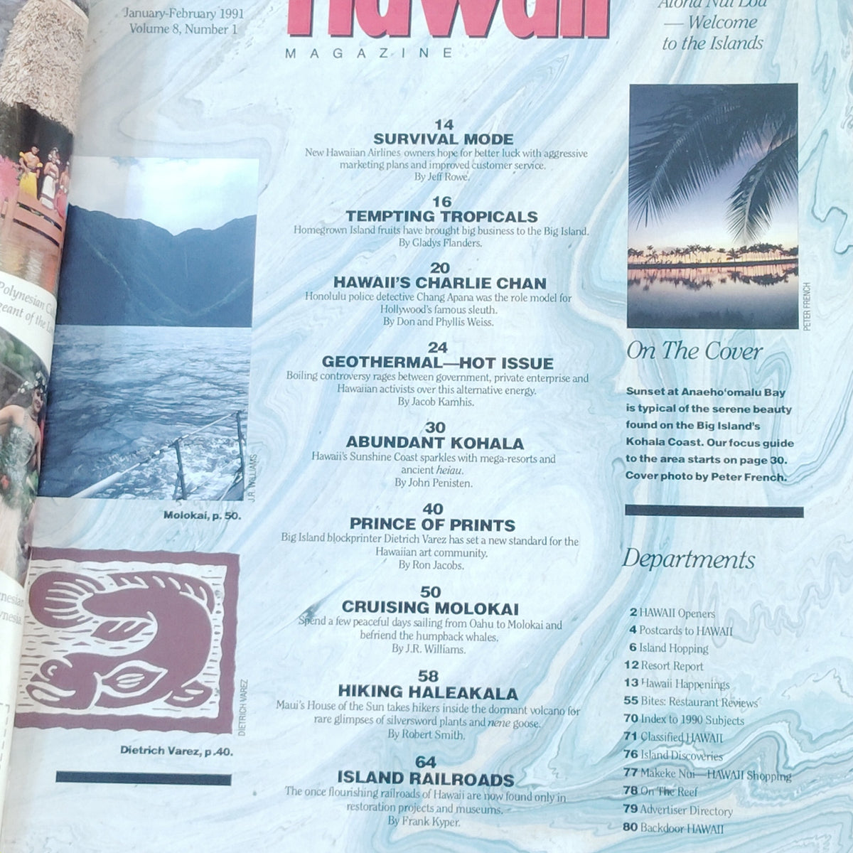 Hawaii Magazine February 1991 - Exploring the Sunshine Coast - Vintage Issue