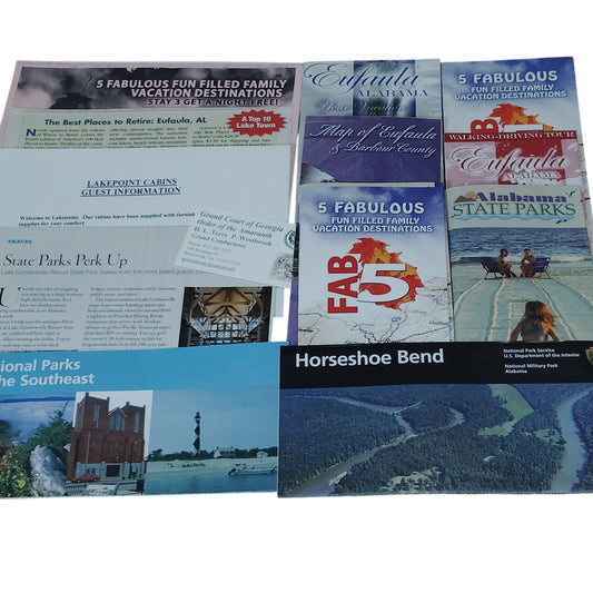 Eufaula 2009 Alabama Travel Ephemera Lot - Brochures & Information