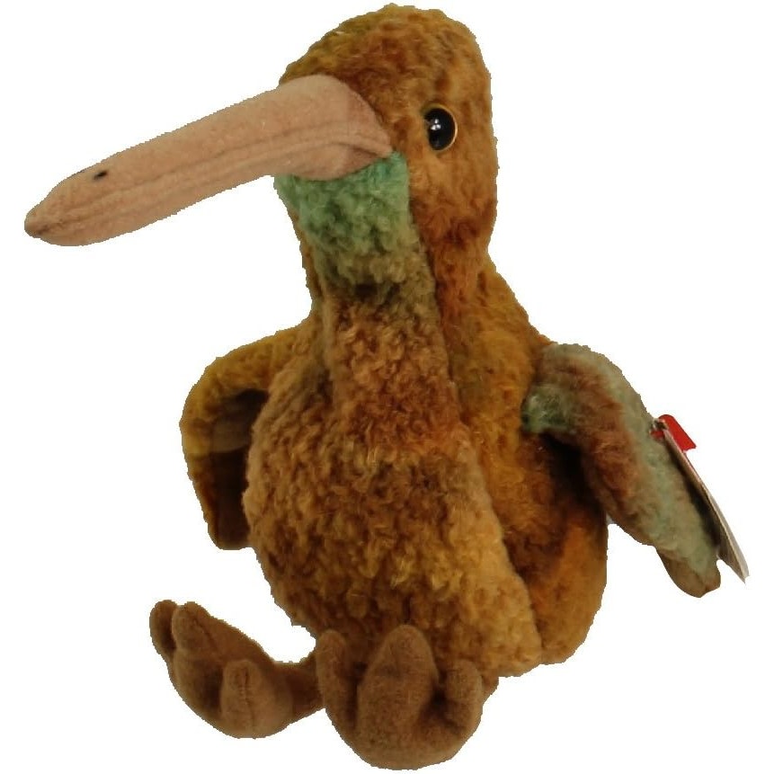 Ty Beanie Baby - BEAK the Kiwi Bird, MWMT'S, Born 2/3/98, Retired 12/23/99