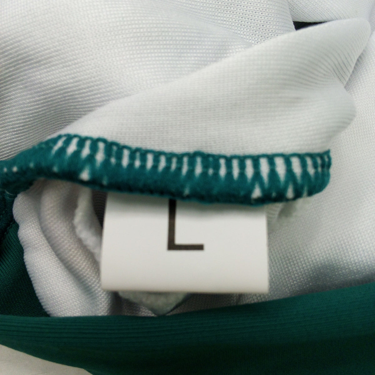 Deep Teal Knot Front Bikini Top Size L White Lined Swim Top Beachwear