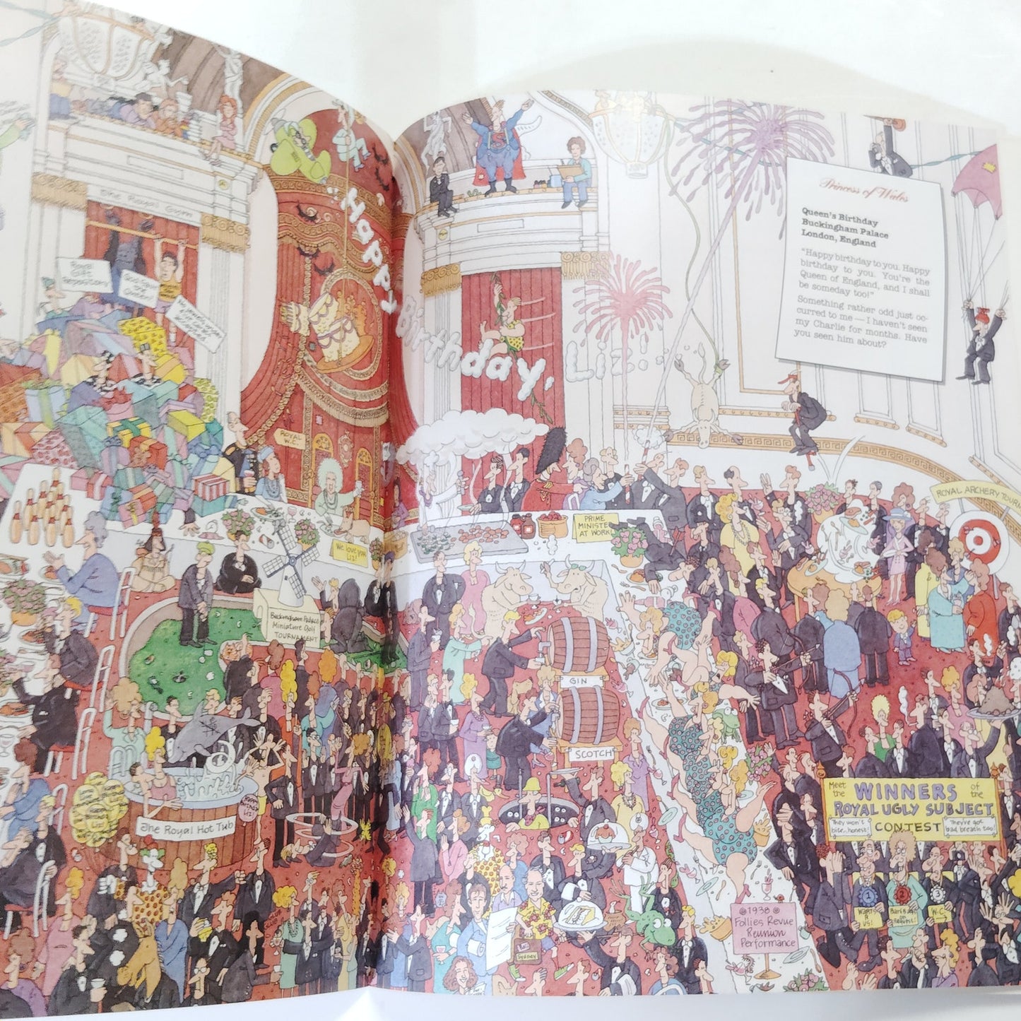 Where’s Charles & Di? 1992 Large Paperback Search Book 12.25" x 10"