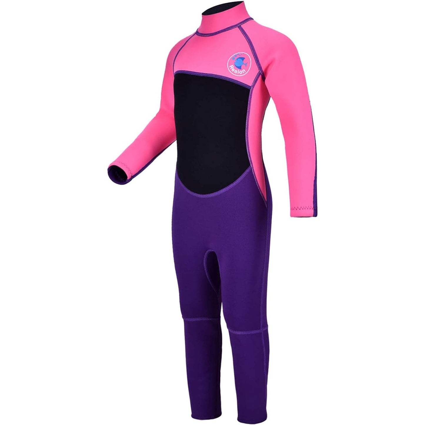 REALON Kids Wetsuit for Toddler Girls Boys & Youth, 3mm Neoprene Full Suit, XXS