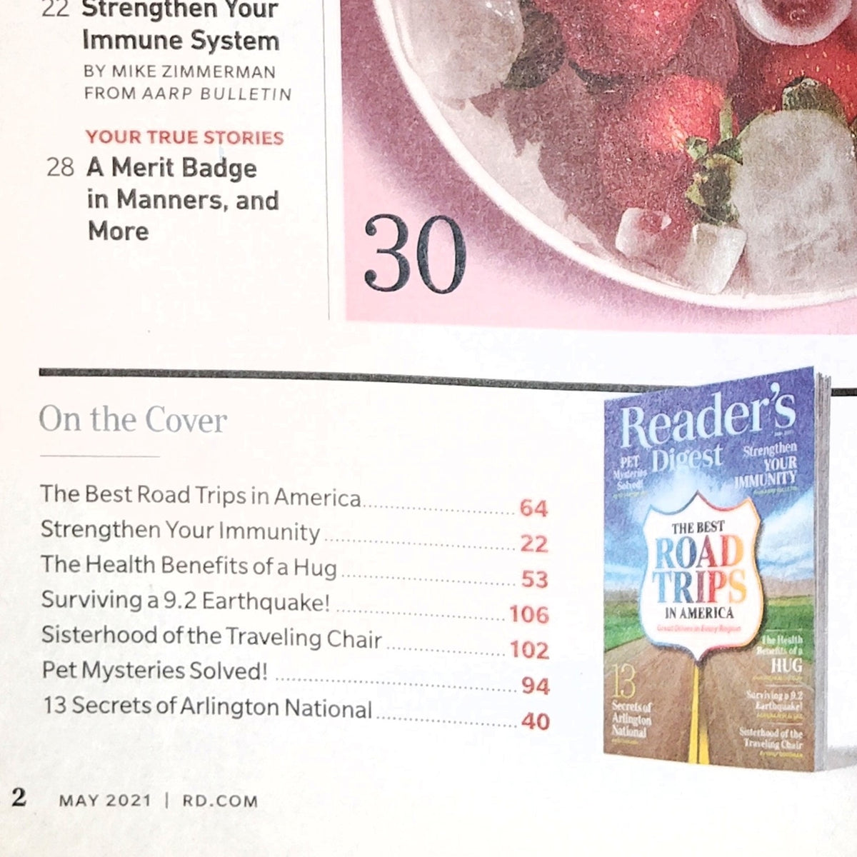 Reader's Digest May 2021 Best Road Trips in America Magazine Back Issue