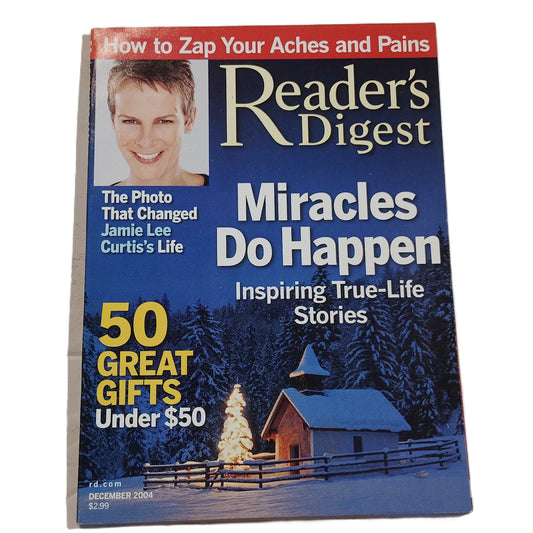 Reader's Digest December 2004 Miracles Do Happen Jamie Lee Curtis Magazine