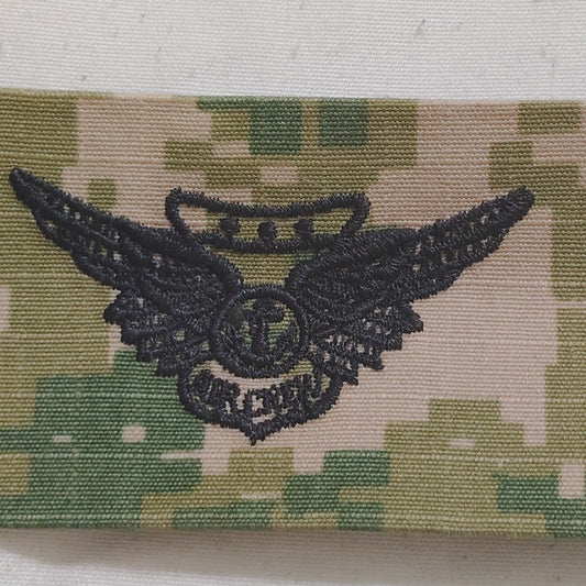U.S. Navy Combat Aircrew Badge Tape – NWU Type III – 8" × 1.75" TE Sew‑On