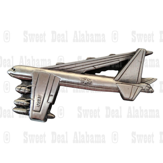 Stratofortress B-52 Aircraft Collector's Hat, Lapel, Brooch Pin 2-1/2" x 1-3/8"H