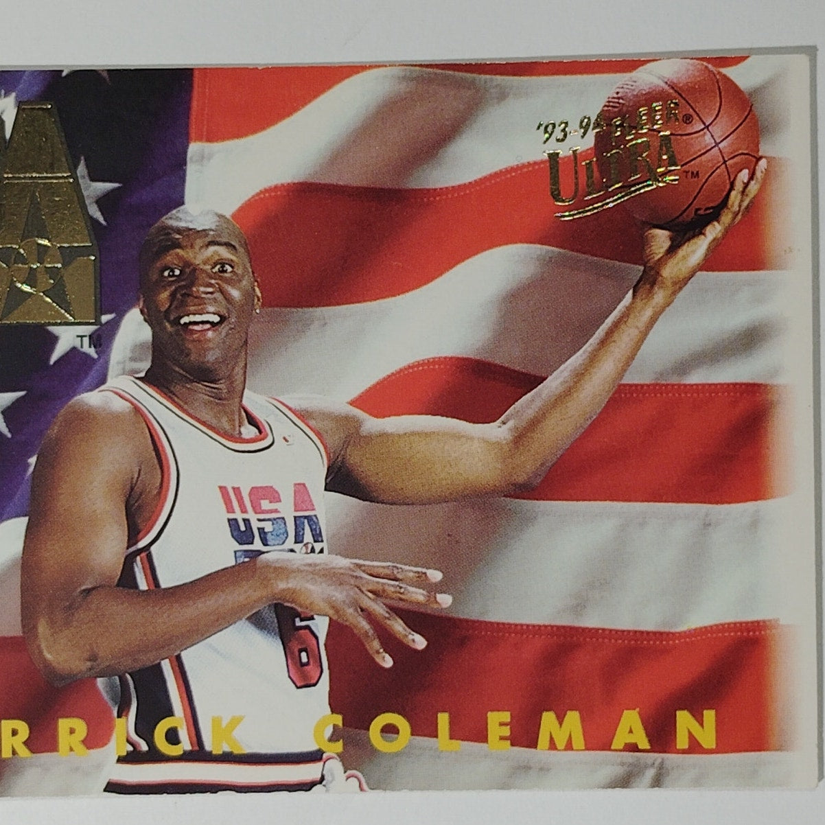 1993-94 Ultra Hall of Famer Derrick Coleman #361 USA Basketball Card, Nets