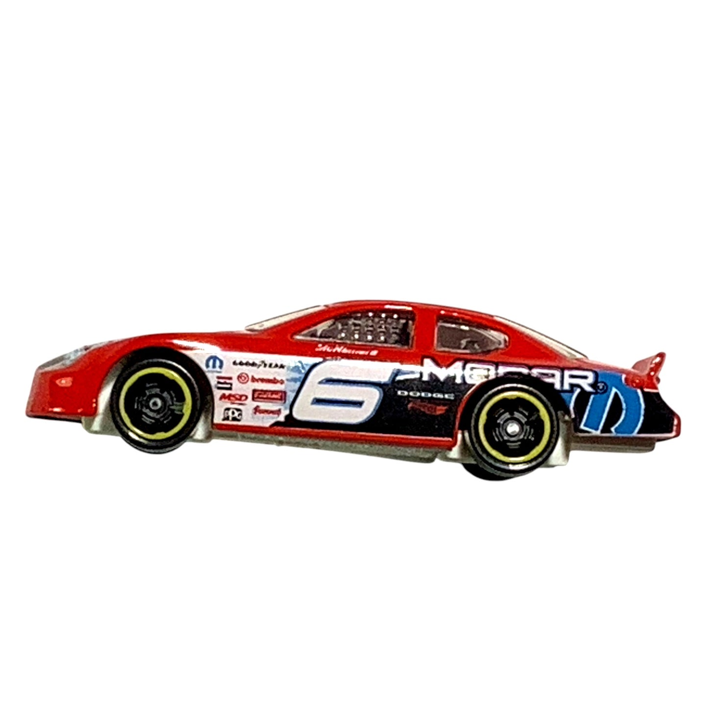 Hot Wheels #6 Mopar, Dodge Charger, NASCAR 1:64 Die Cast Car, 2018 FYD22, NM