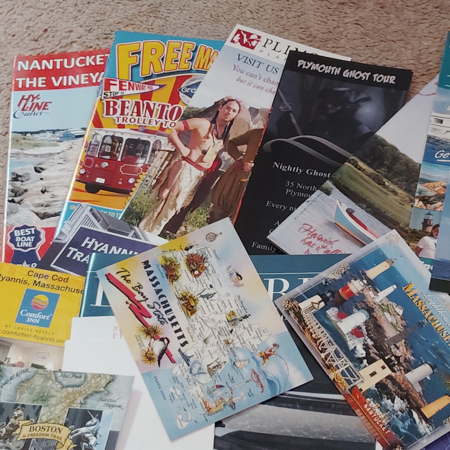 Vintage Massachusetts Travel Ephemera Lot 2010 Cape Cod Martha’s Vineyard 2.5 Lb