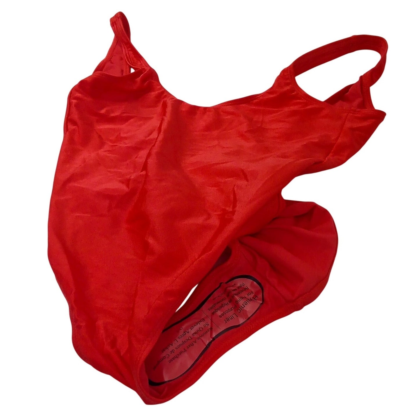 Dixperfect Malibu Retro One Piece Swimsuit Women’s Small Red High Cut