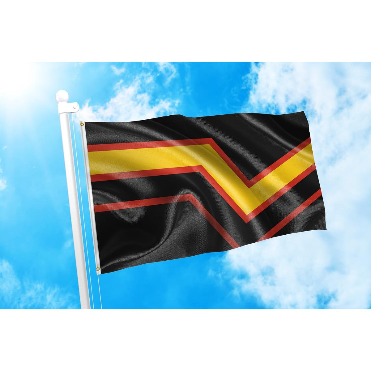 DMSE Rubber Pride Flag 3x5 Ft 100D Polyester UV Resistant Outdoor Banner