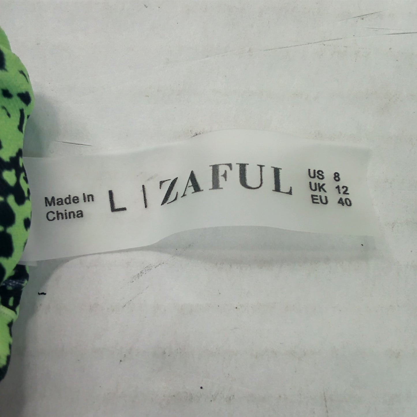 Zaful Green Snake Print Bikini Bottoms High Cut Swim Bottoms Women’s Large (8)