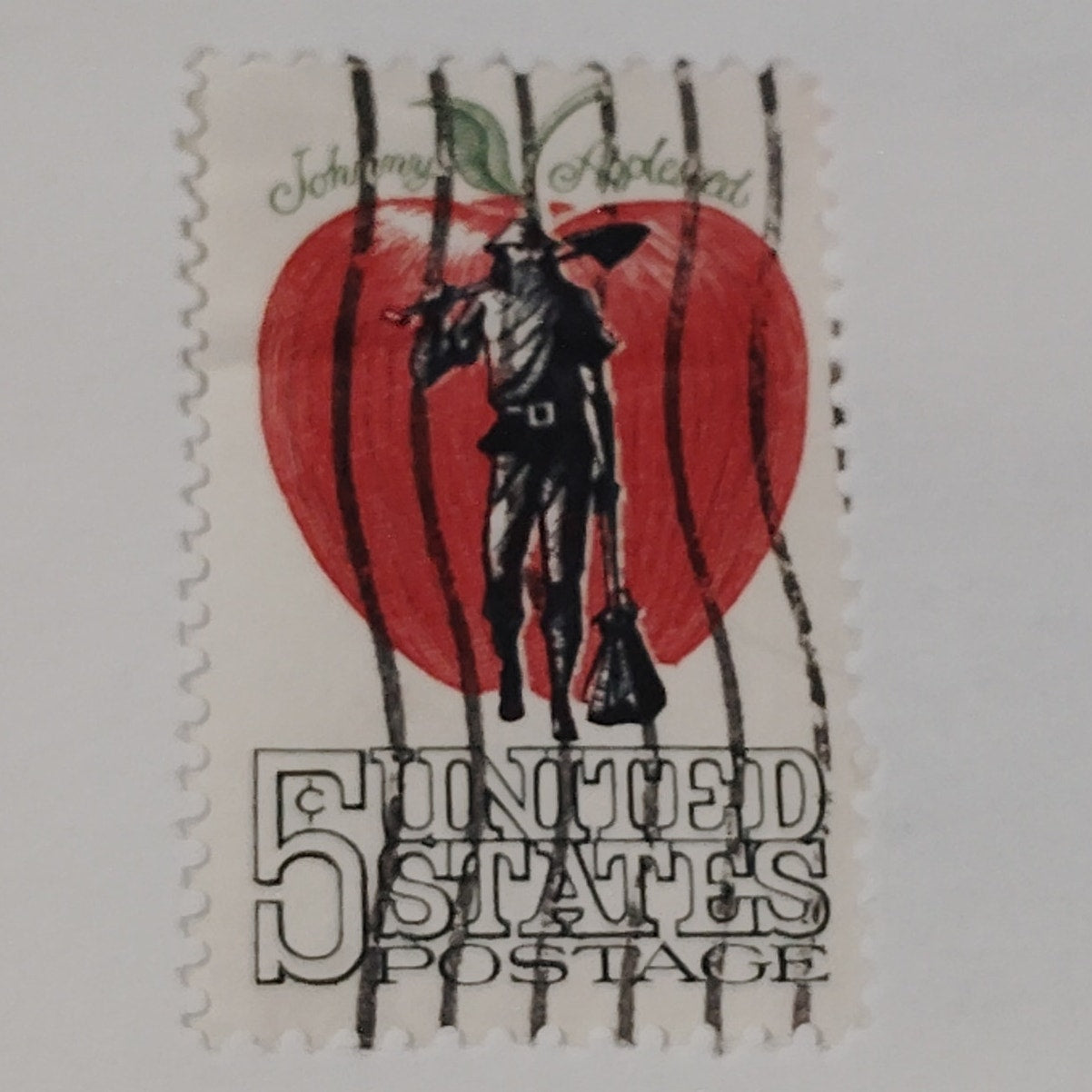 1966 Scott #1317 – 5¢ Johnny Appleseed / Prominent Americans Series – Canceled