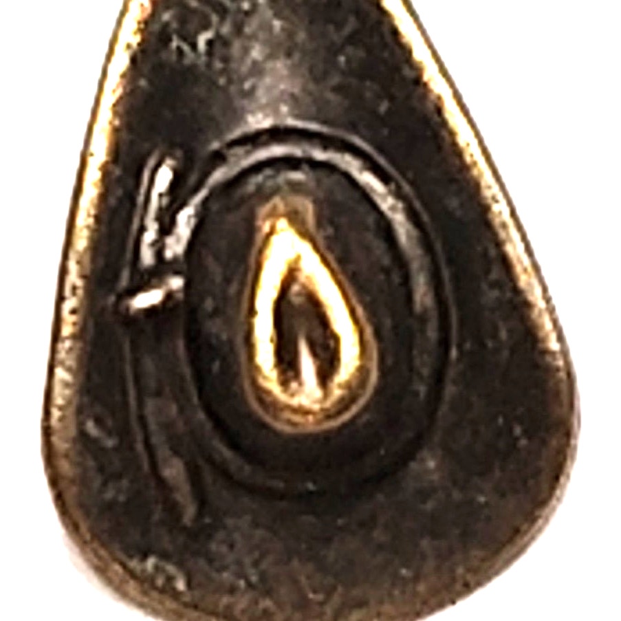 Cowboy Hat Charm Patinated Antiqued Gold‑Tone Detailed Design 3/4" Pendant