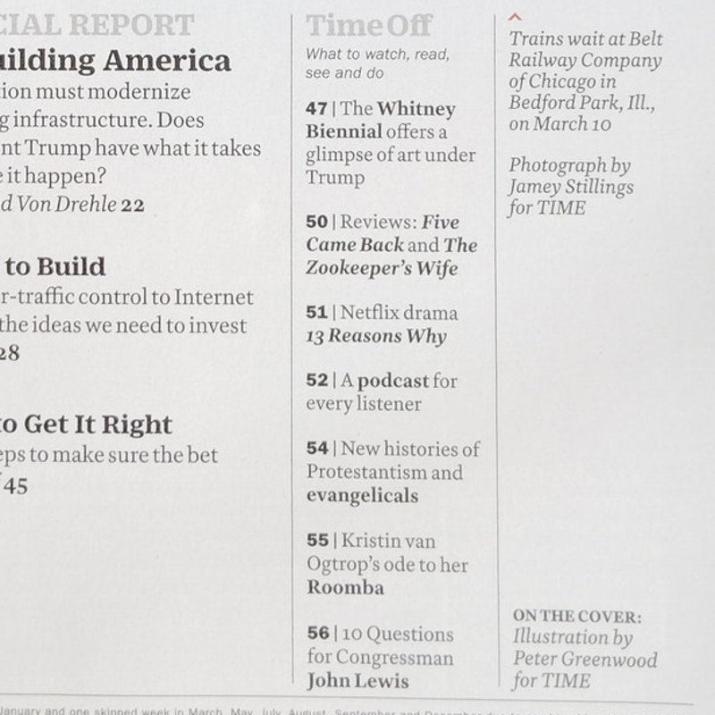 Time Magazine April 10 2017 Rebuilding America Infrastructure Special Report