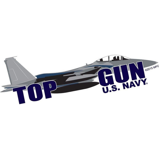 Mitchell Proffitt U.S. Navy Top Gun Decal – 8" x 3" Jet Graphic – Made in USA