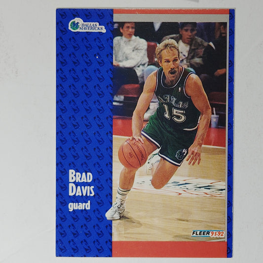 1991–92 Fleer Brad Davis #266 – Dallas Mavericks – Guard – VG/EX