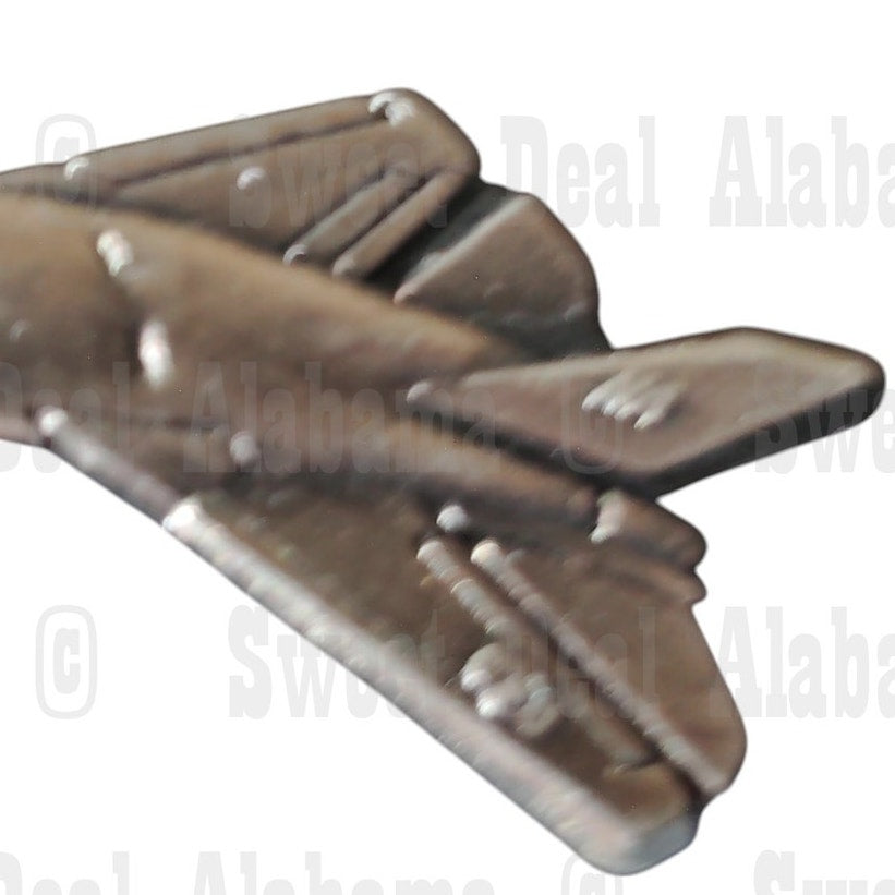 F-111 Aardvark Aircraft, Patinated Finish Hat, Lapel, Brooch Pin 1-3/8"W x 5/8"H