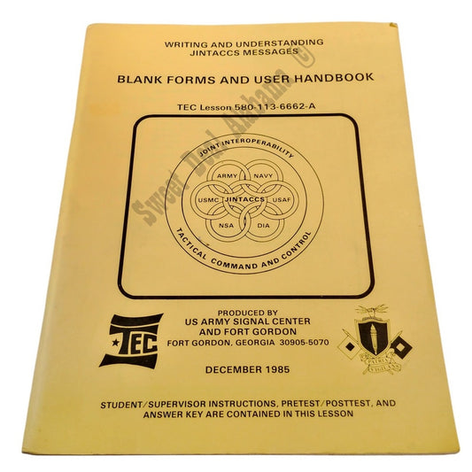 1985 Joint Interoperability Tactical Command and Control: Forms / Handbook