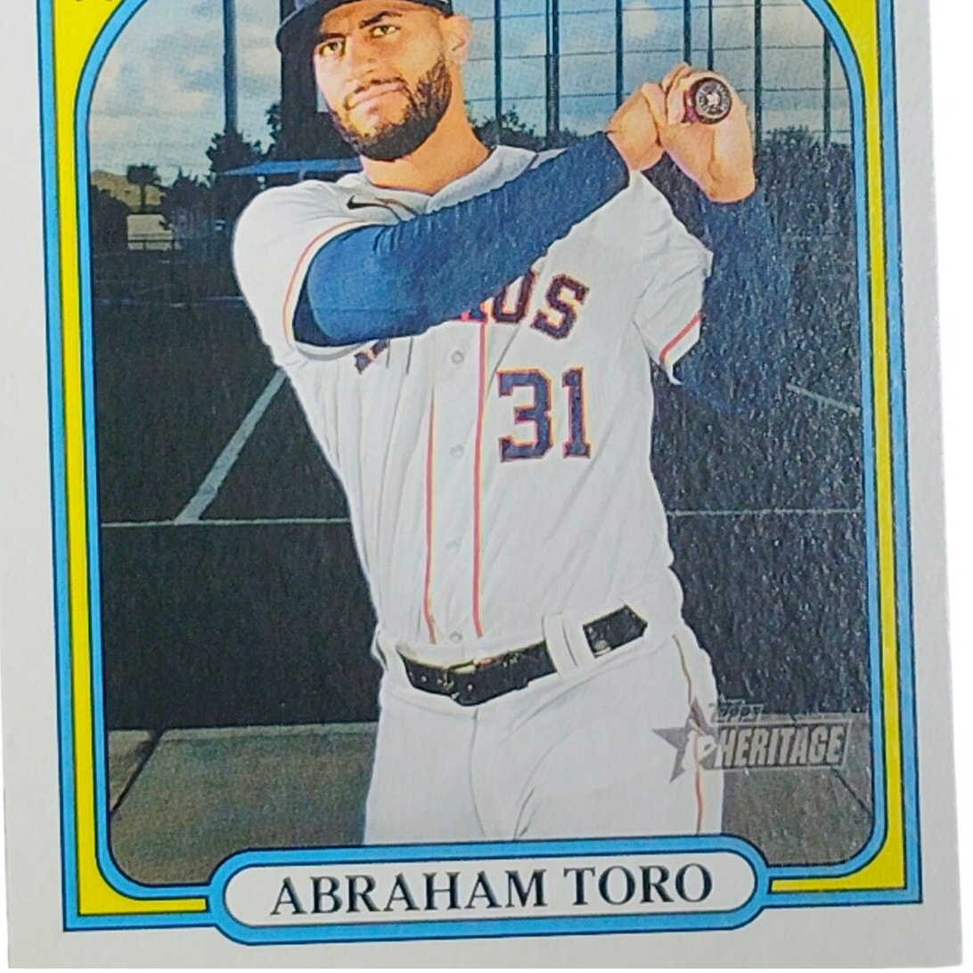 2021 Topps Heritage Abraham Toro 349 Houston Astros Third Base VG/EX