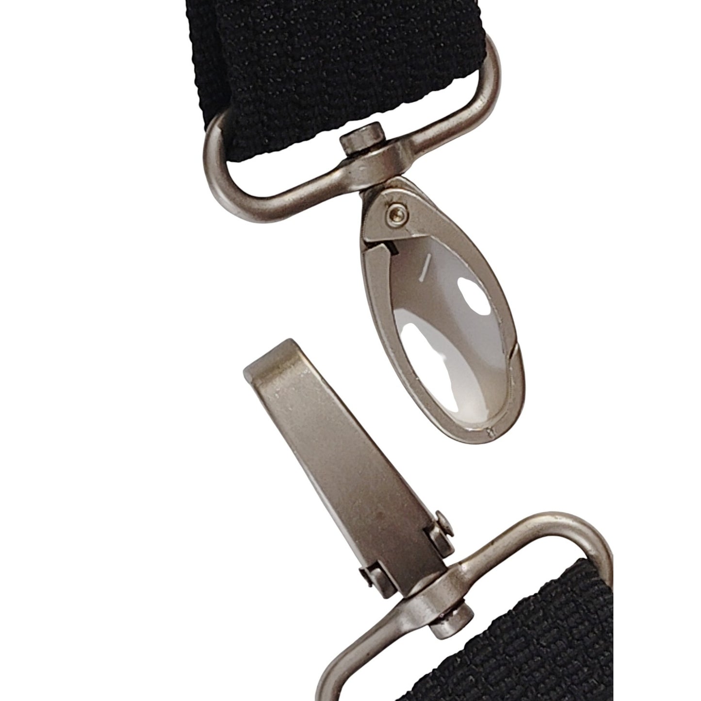 Black Adjustable Shoulder Strap 30" w/ Swivel Hooks & Padded Section NOI Bag Replacement