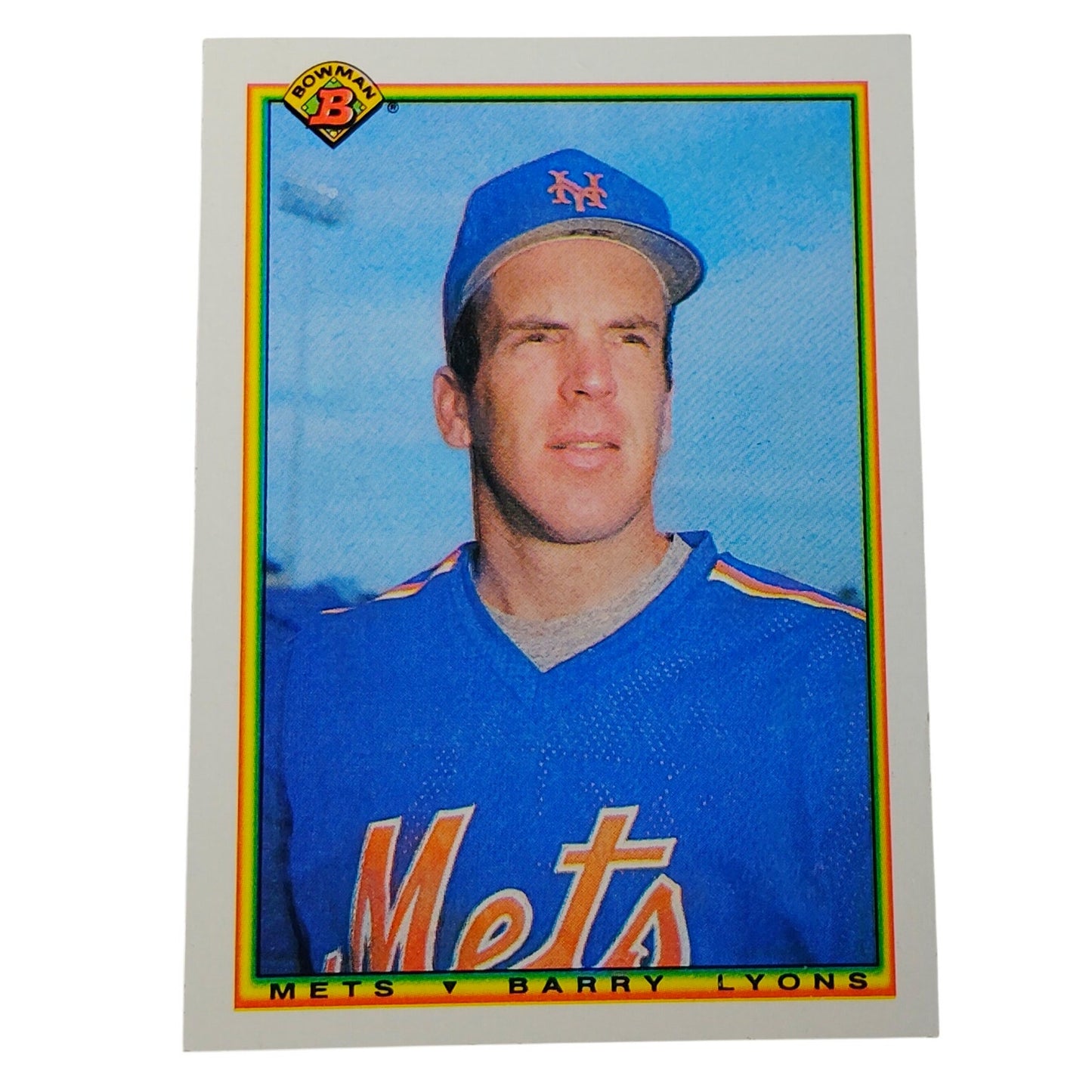1990 Bowman Barry Lyons #139 New York Mets Catcher MLB Baseball Card NM