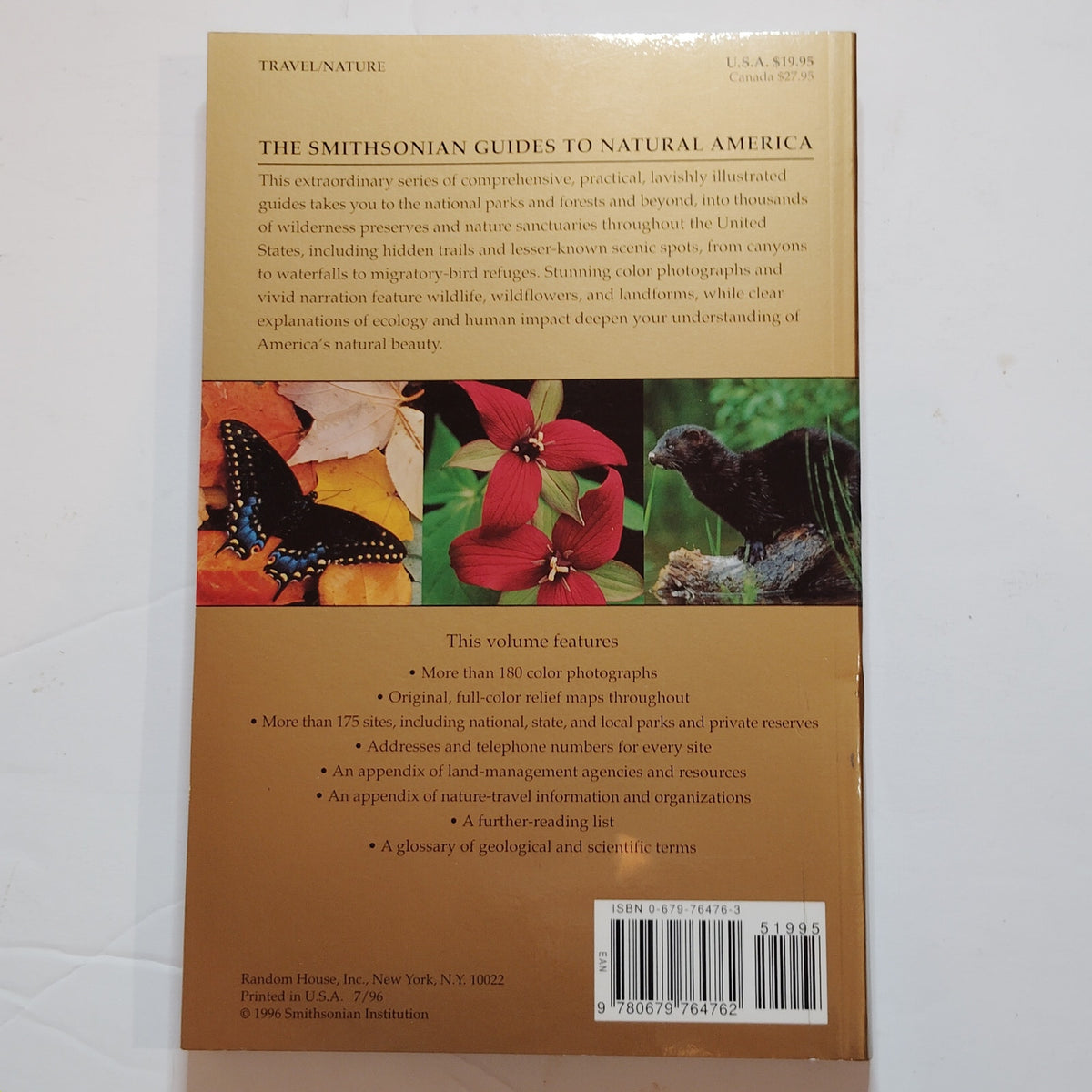 Smithsonian Guides Natural America Great Lakes OH IN MI WI Softcover - LN 1996