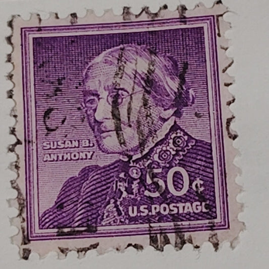 1955 50¢ Susan B. Anthony Stamp – Liberty Series – Scott #1051 – Women’s Rights