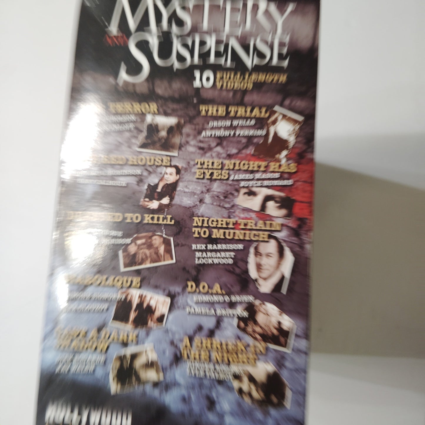 Mystery & Suspense VHS 10‑Tape Box Set 1997 Hollywood Classics