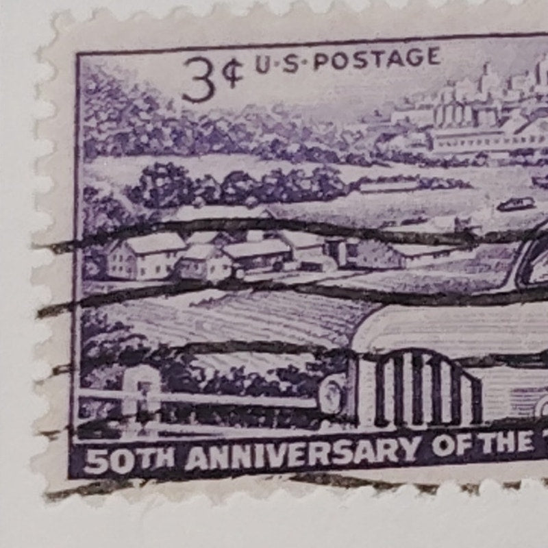 1953 3¢ Trucking Industry 50th Anniversary Stamp – Scott 1025, Mid-Century Truck