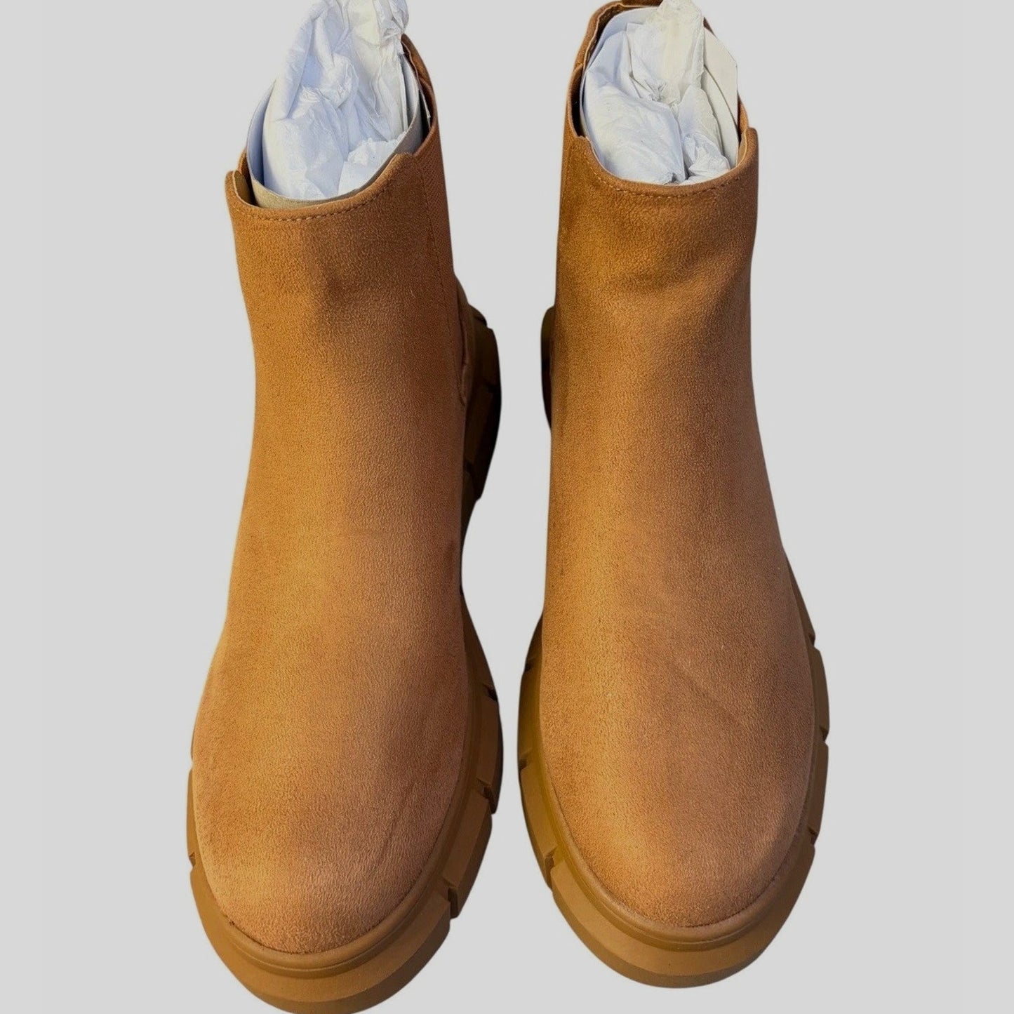 Nordstrom BP. Niya Lug Sole Chelsea Boot Tan – Women’s Size 10 - NIB