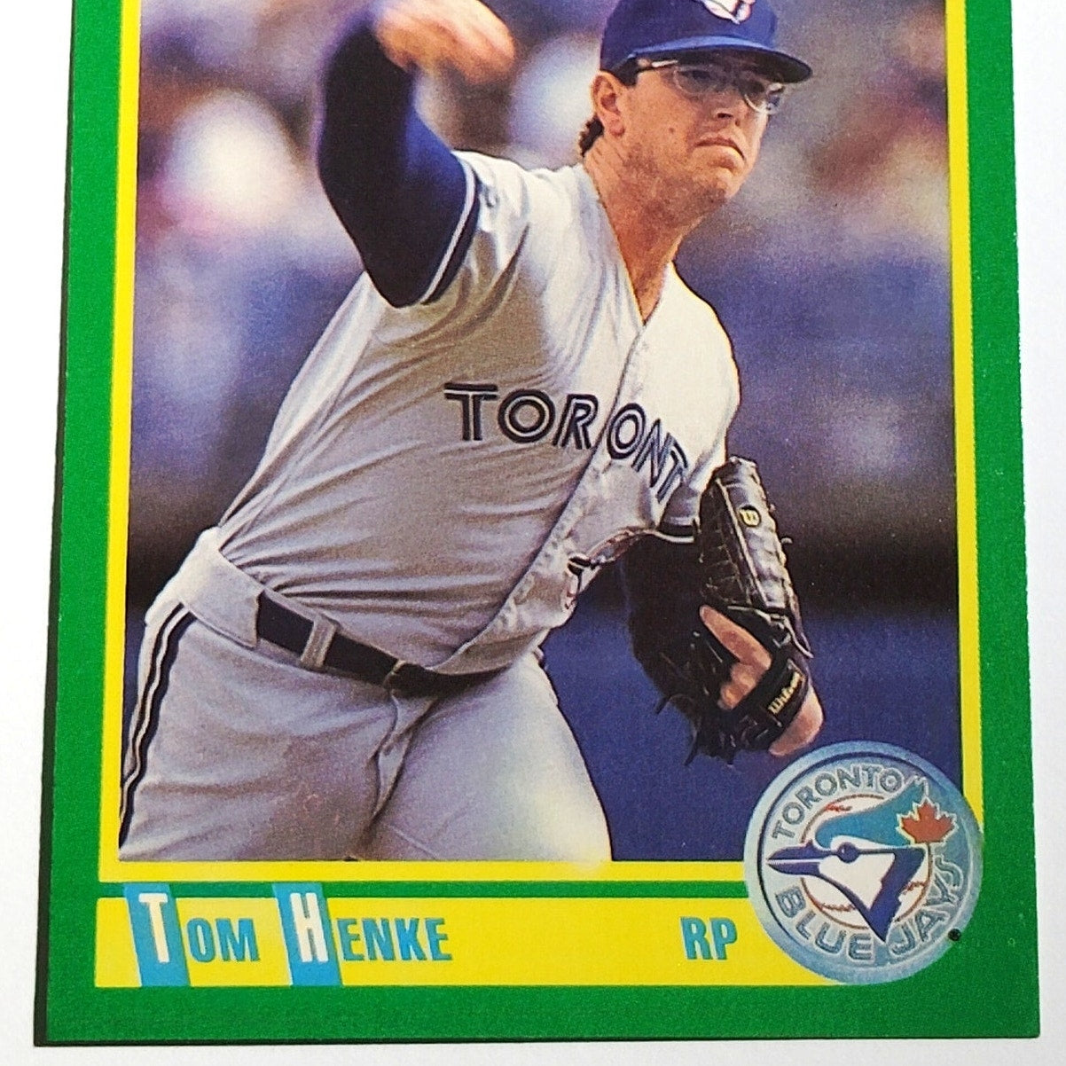 1990 Score Tom Henke #157 Toronto Blue Jays Pitcher All Star MLB EX