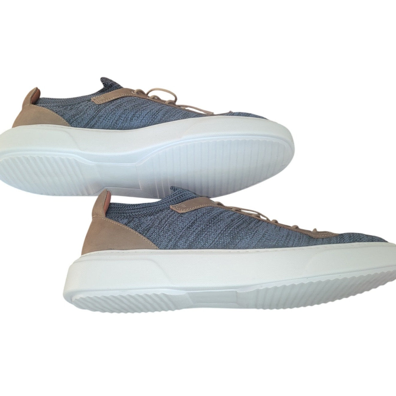 Brothers United Men’s Fashion Sneaker – Navy Lux Knit/Stone Nubuck, Size 11.5M