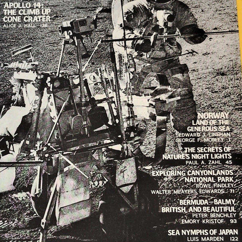 National Geographic Magazine – July 1971, Apollo 14, Canyonlands, Norway