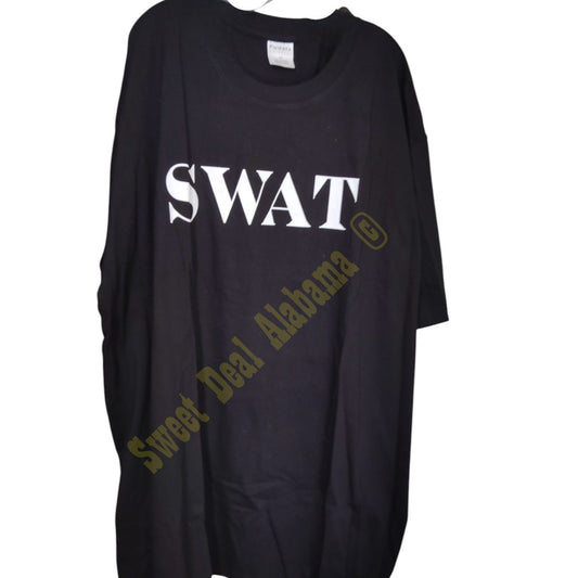 Pudala Black Tactical Shirt – SWAT – Short Sleeve, Size 4XL, XXXXL