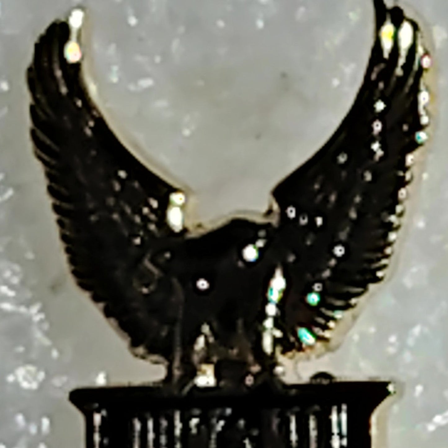 POW/MIA Eagle Wings Novelty Hat Lapel Brooch Pin, 1"H × 1/2"W