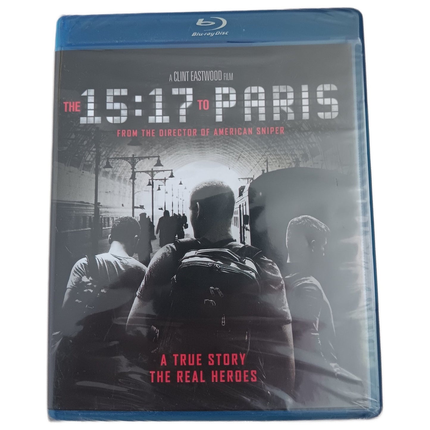 The 15:17 to Paris - Blu-ray, 2018 True Story Drama, Spencer Stone, NIP