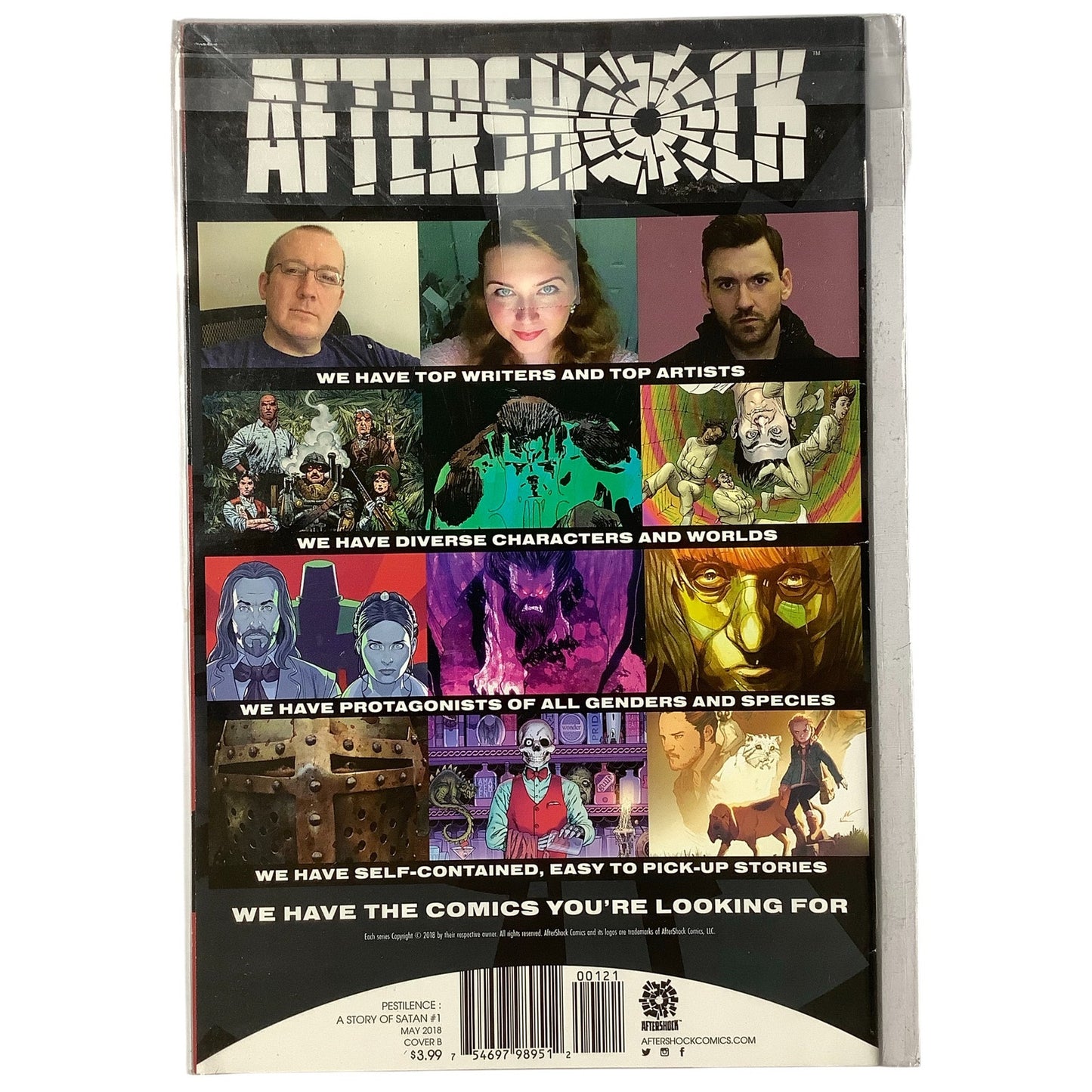Aftershock Comics, Pestilence: A Story of Satan #1, April 2018, NM 9.4