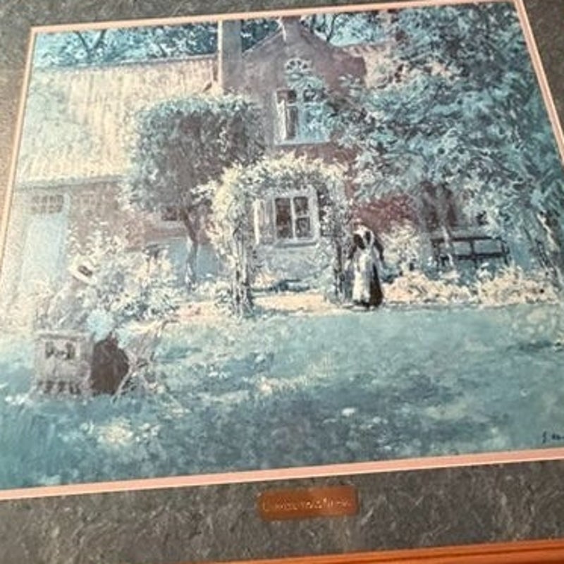 Gari Melchers 39" × 34‐1/4" - 'Unpretentious Garden' Framed Art Print