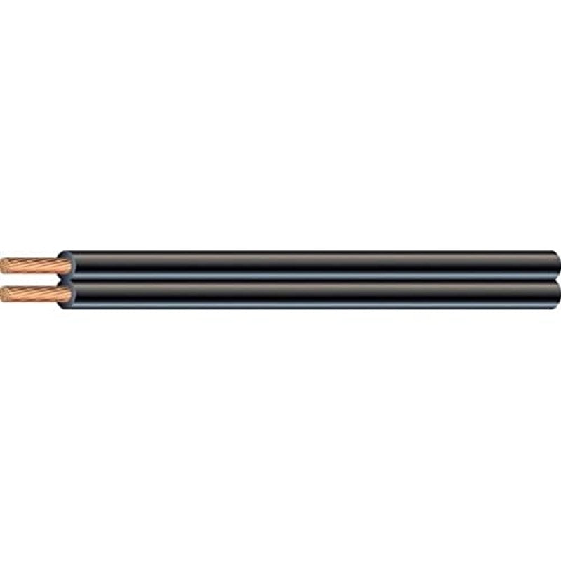 Southwire Lamp Wire – 10 ft – 18/2 SPT‑1 Stranded Copper – Black