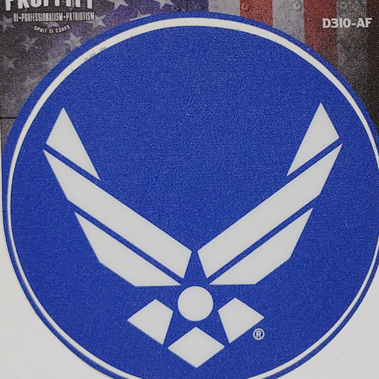 USAF Wings Decal – 4" Diameter – Thick Vinyl – Adhesive Back – Outside Window
