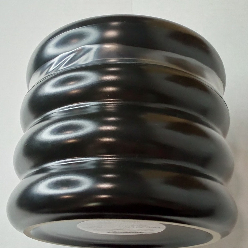 Bubble Lidded Box  6" H × 4.5" W Black Ceramic Storage Container Room Essentials