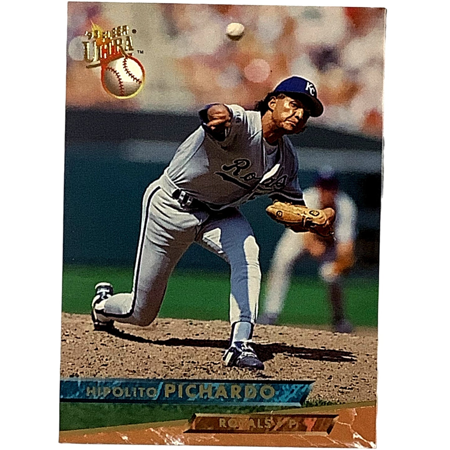 Hipolito Pichardo, K.C. Royals, MLB, Fleer Ultra Baseball 1993, Card 567, EX/NM